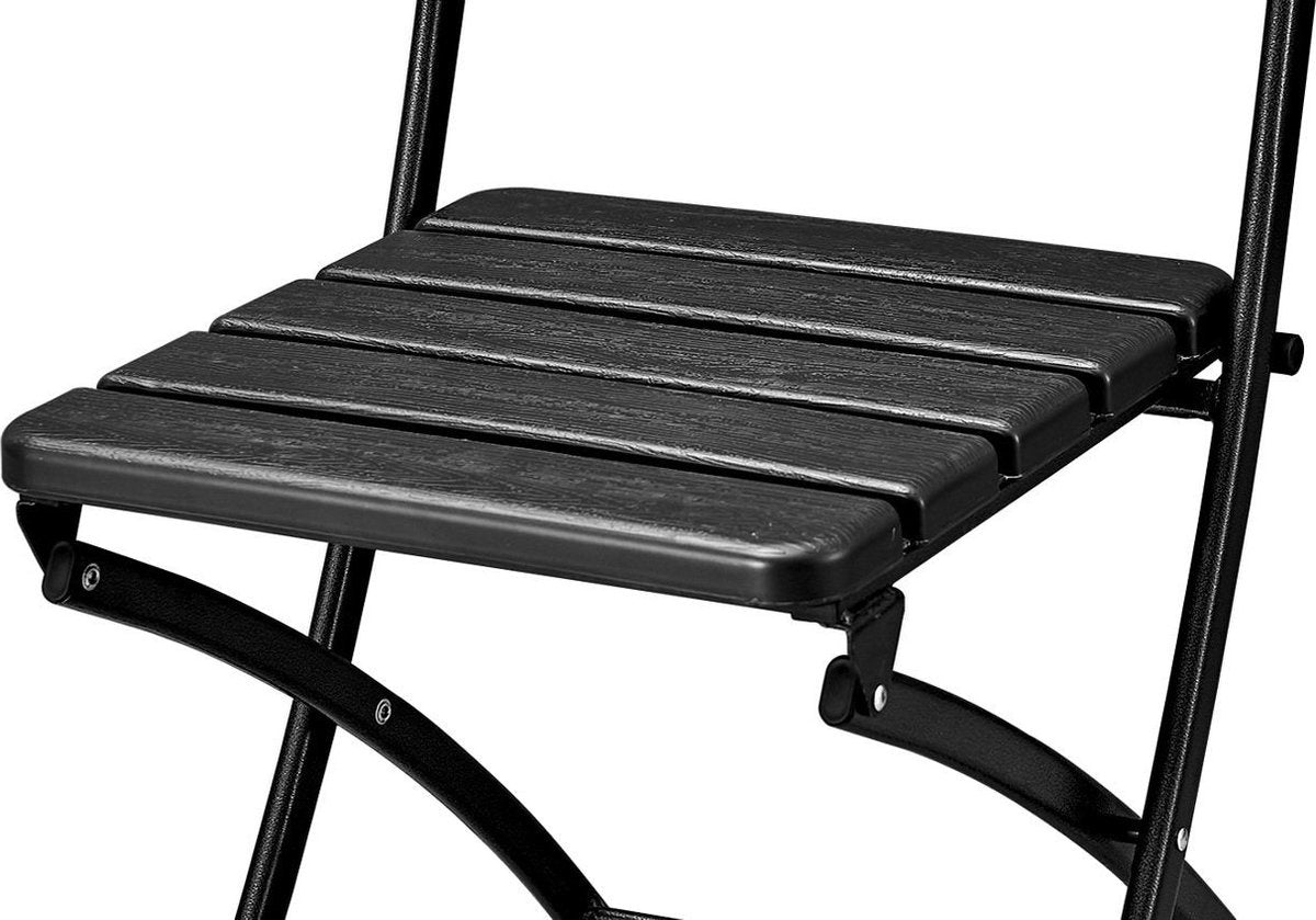 ERRO Klappstuhl - Bistrostuhl - Holzoptik - 2 Stück