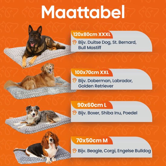 Happysnoots® Hundekissen 120 x 80 cm – XXXL-Liegeplatzkissen – Braunes Hundebett – Großes Tierkissen – Luxuriöses Hundebett