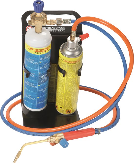 Rothenberger Roxy Kit Plus – Autogenschweißgerät – inkl. Gas- und Sauerstoffflasche
