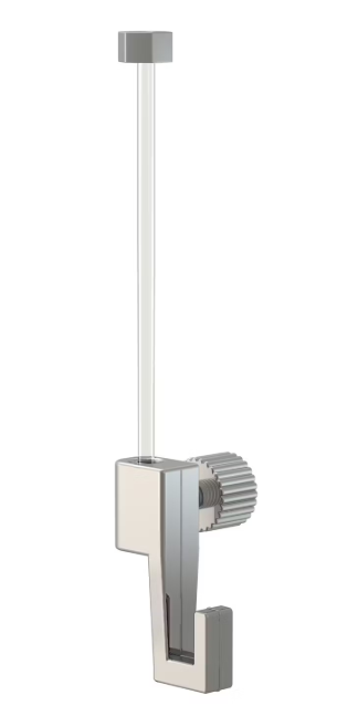 Artiteq Click Rail Foto- und Gemäldebefestigungssystem – 12 Meter Schienen – 8 x 150 cm – weiße Grundierung – inklusive Perlon-Fäden und Haken – Wandmontagesystem