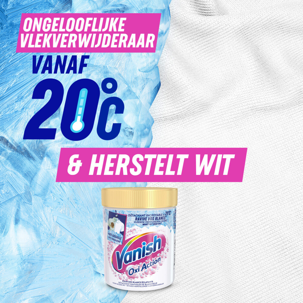 Vanish Oxi Action Waschverstärker Pulver für weiße Wäsche – 470 g