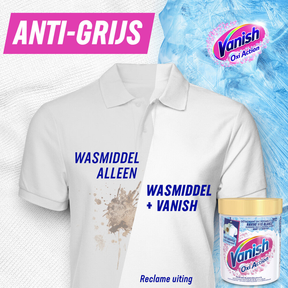 Vanish Oxi Action Waschverstärker Pulver für weiße Wäsche – 470 g