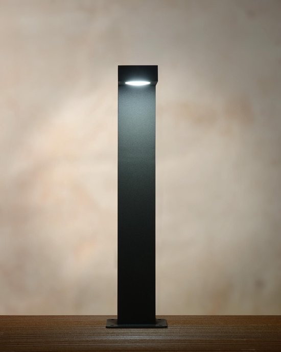 Lucide TEXAS – Sockelleuchte – LED – 1x8 W, 3000 K – IP54 – Anthrazit