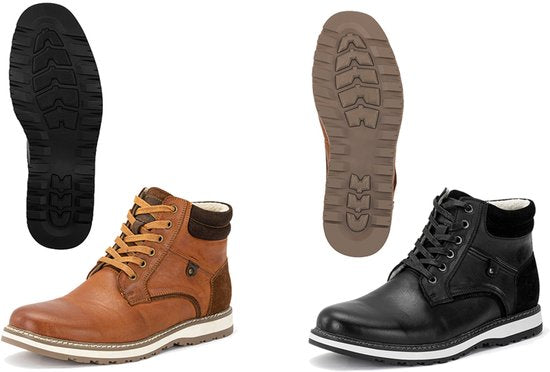 Milanoro - Elegante Herren-Turnschuhe aus Leder - Schwarz - Größe 43