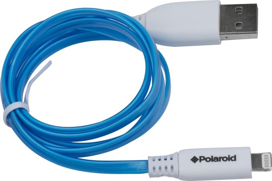 Grundig Lade- und Synchronisationskabel - USB-A zu Lightning - Kompatibel mit iPhone und iPad - Weiß/Blau