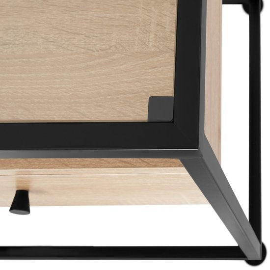 tectake - Konsolentisch Sideboard Reading - industriell - hellbraun - 101,5x41,5x80,5cm - 404691