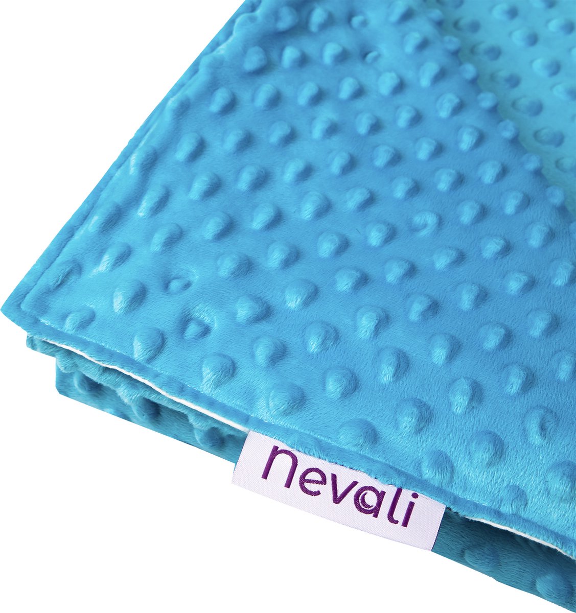 Nevali Gewichtsdecke Kinderbezug – Bettbezug Kinder 100 x 150 cm – 4 Jahreszeiten – Blau