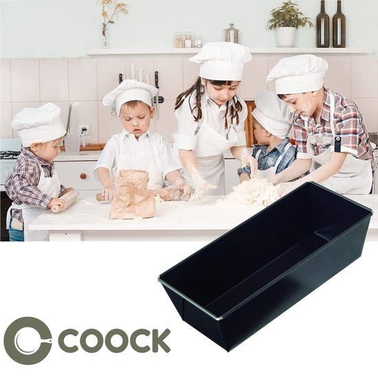 COOCK - Backform - Kuchenform mit Antihaftbeschichtung - Brot- & Kuchenform 30 cm - Inkl. Teigschaber & E-Book
