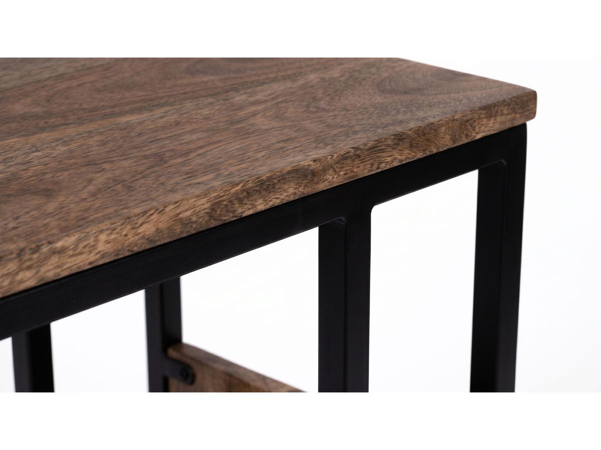 Beauval Beistelltisch mit Zeitschriftenregal – Kompaktes Design – 34 x 40 x 68 cm – Weiß