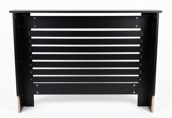 VDD – Heizkörperverkleidung – Heizungsdekoration – Schwarz – 111,5 x 19 x 82 cm