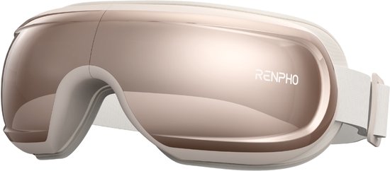RENPHO Eyeris 3 Augenmassagegerät – Für die Augenpartie und die Schläfen – Wärmefunktion und Kühloption – Mit Sprachsteuerung und Bluetooth – Verschiedene Intensitätsstufen – Roségold