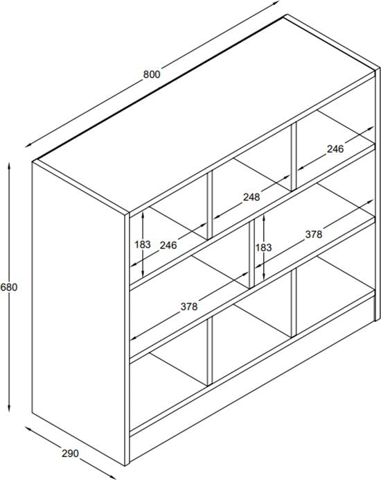 VDD - Kleiderschrank - Wandschrank - Kleiderschrank Weiß - Wandschrank - Wandschränke - Wandschränke Wohnzimmer - 8 Schränke - Weiß