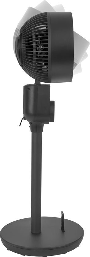 VONROC BREEZE Fan - leiser Bodenventilator - 88cm - Inkl. Fernbedienung - 3 Geschwindigkeiten - Swing-Funktion - 180° schwenkbar - schwarz