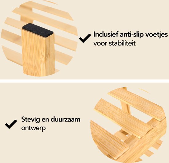 Brixy Badezimmerregal - Badezimmermöbel - 5-Schicht - 141x33x33cm - Badezimmerschrank - Bambus