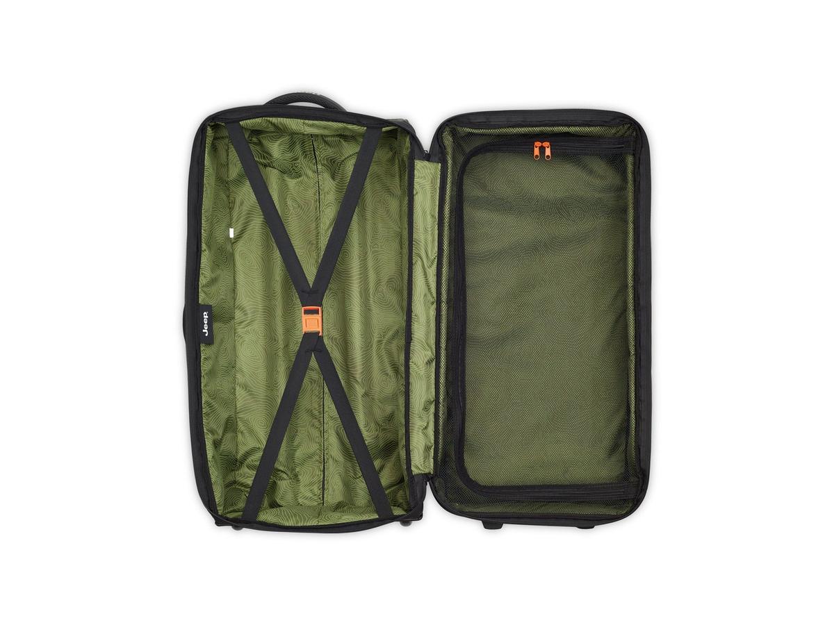 Jeep Duffle Bag – Trolley-Reisetasche – Größe M 73 cm – Schwarz