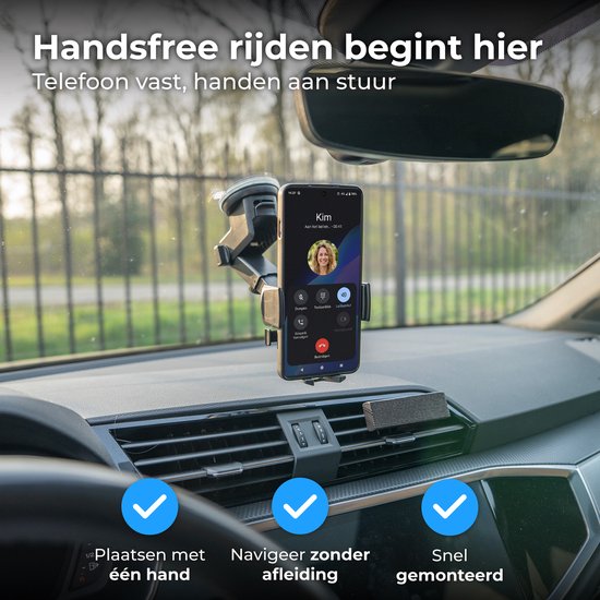 Nuvance Handyhalter für das Auto – Handyhalter – 360° – Saugnapf für Scheibe und Armaturenbrett – Handyhalter