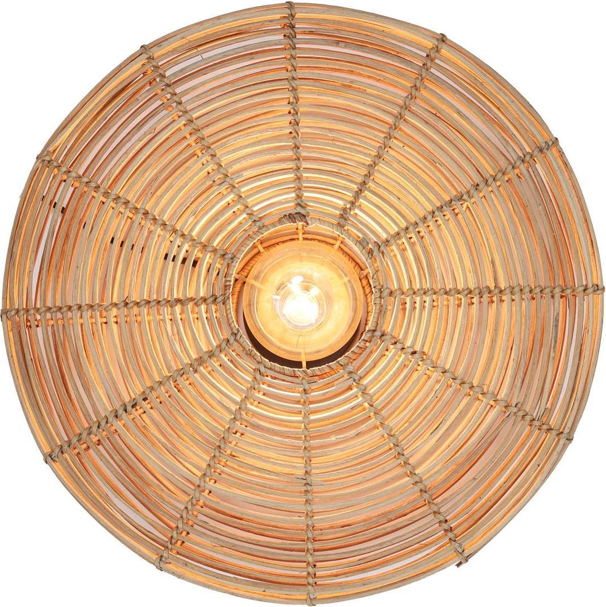 Light & Living Wandleuchte Mataka Rattan Ø51 cm - Braun - Runde Wandleuchte - Innenbeleuchtung