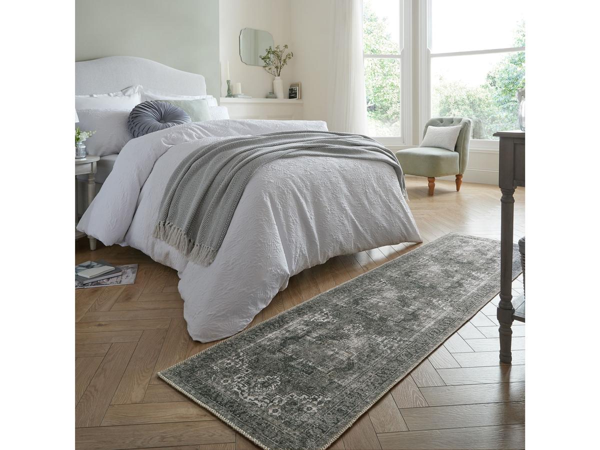 Flair Rugs Gabriella Treppenläufer – Waschbar – Einfarbig – Maße 80 x 300 cm