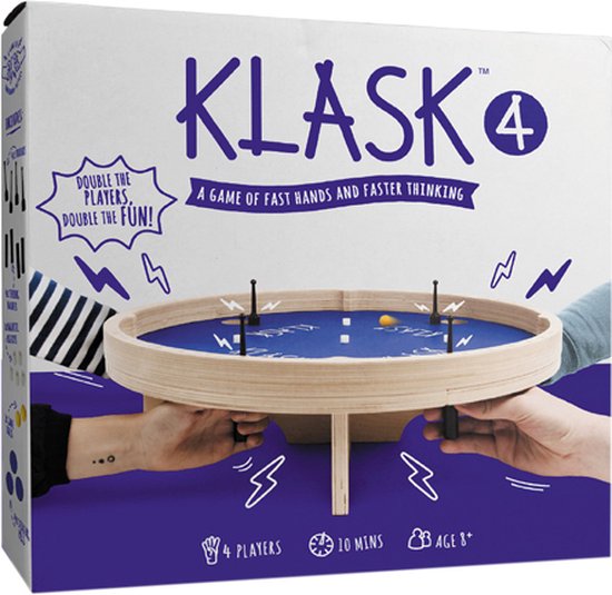 Klask – Brettspiel für 4 Spieler – Magnetspiel – Brettspiele für Erwachsene und Kinder