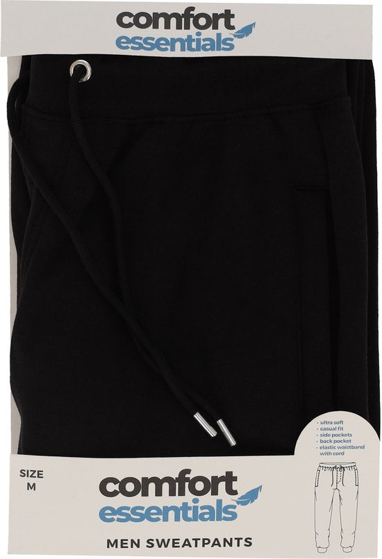 Comfort Essentials Sweatpants Men - Schwarz - L - Sweatpants Men - Trainingsanzug Men