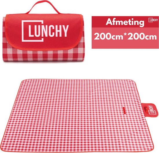 Lunchy Picnic XXL - Picknickdecke wasserdicht - 200x200 cm