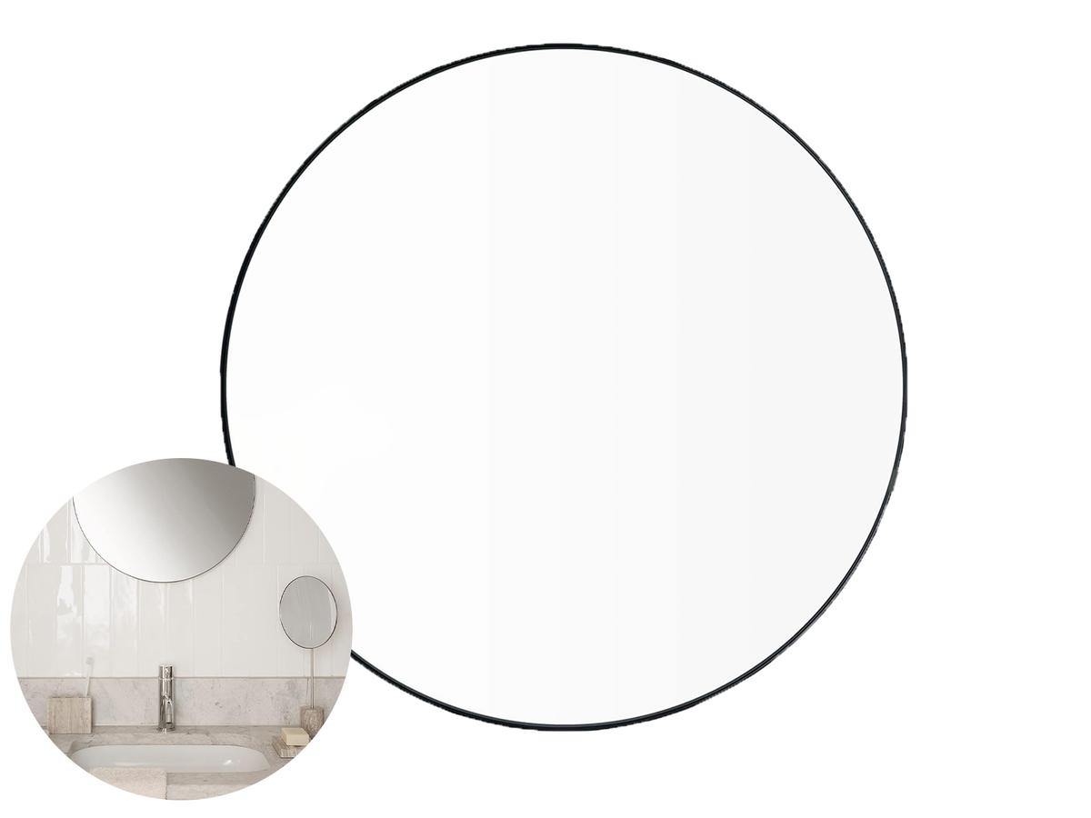 Blomus RIM Wandspiegel – Schwarz – Ø 80 cm – 3 cm tief
