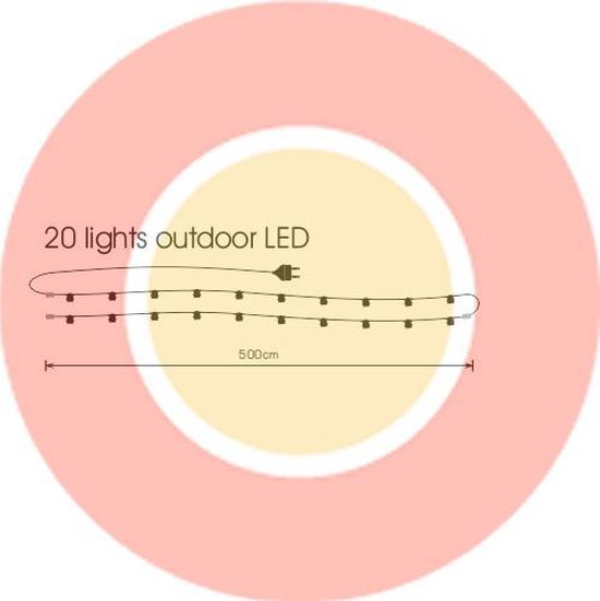 HappyLights Lichterkette Outdoor [Outdoor] Klar - 20 LEDs - 10m