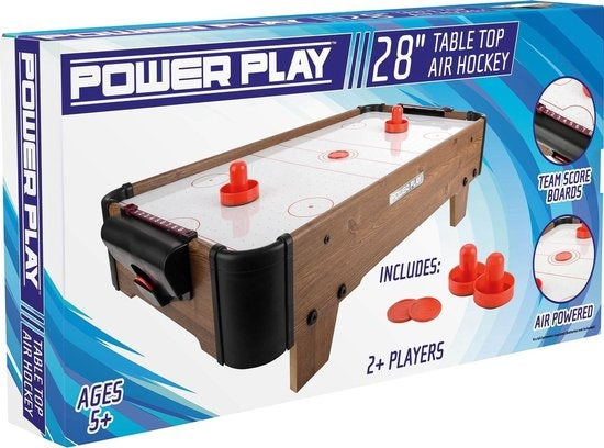 Toyrific Air Hockey Tisch 27 Zoll Braun 5-teilig