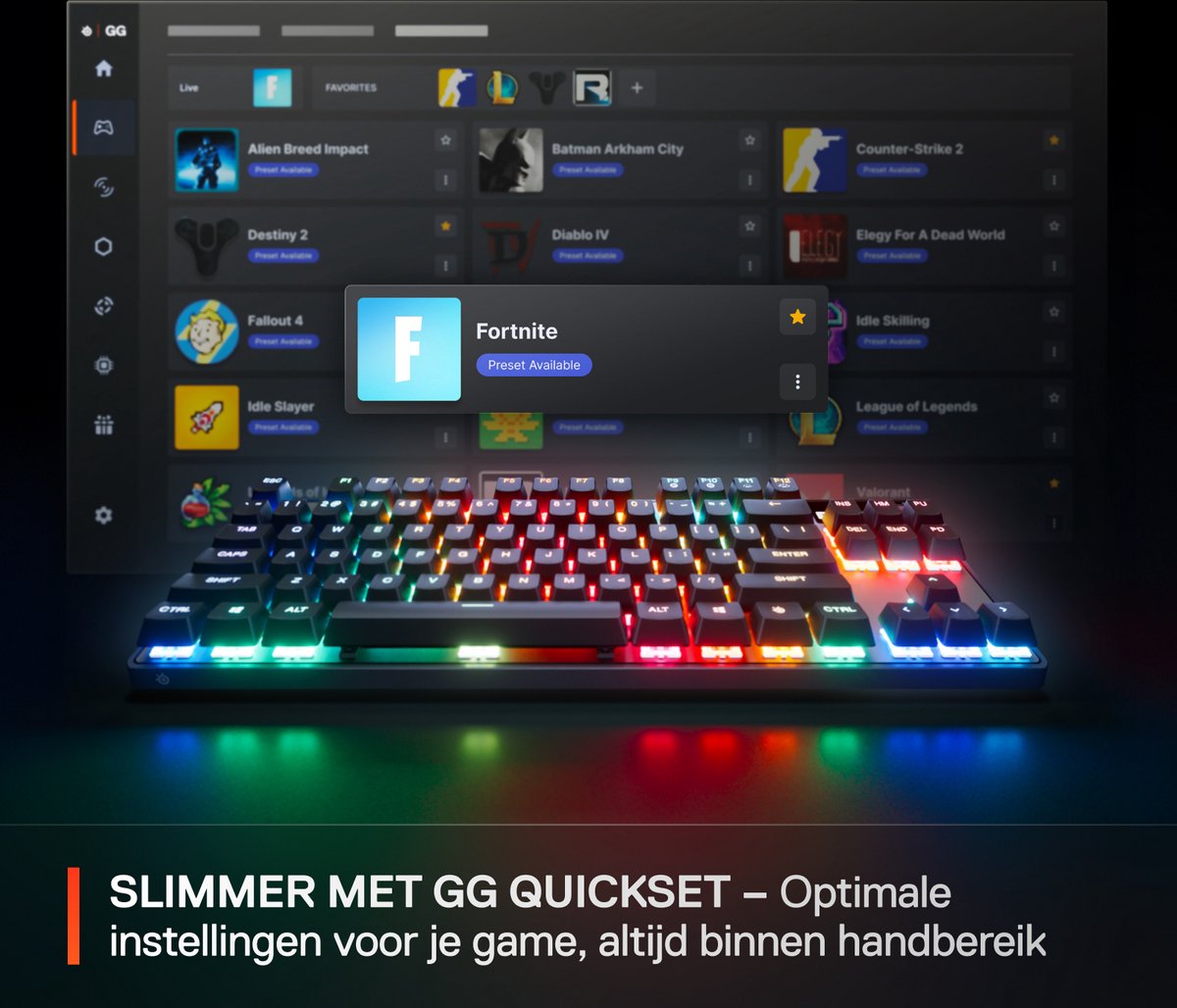 SteelSeries Apex Pro Gen 3 TKL - Gaming Tastatur - verkabelt - einstellbare Farbbeleuchtung - OLED Display - Schwarz