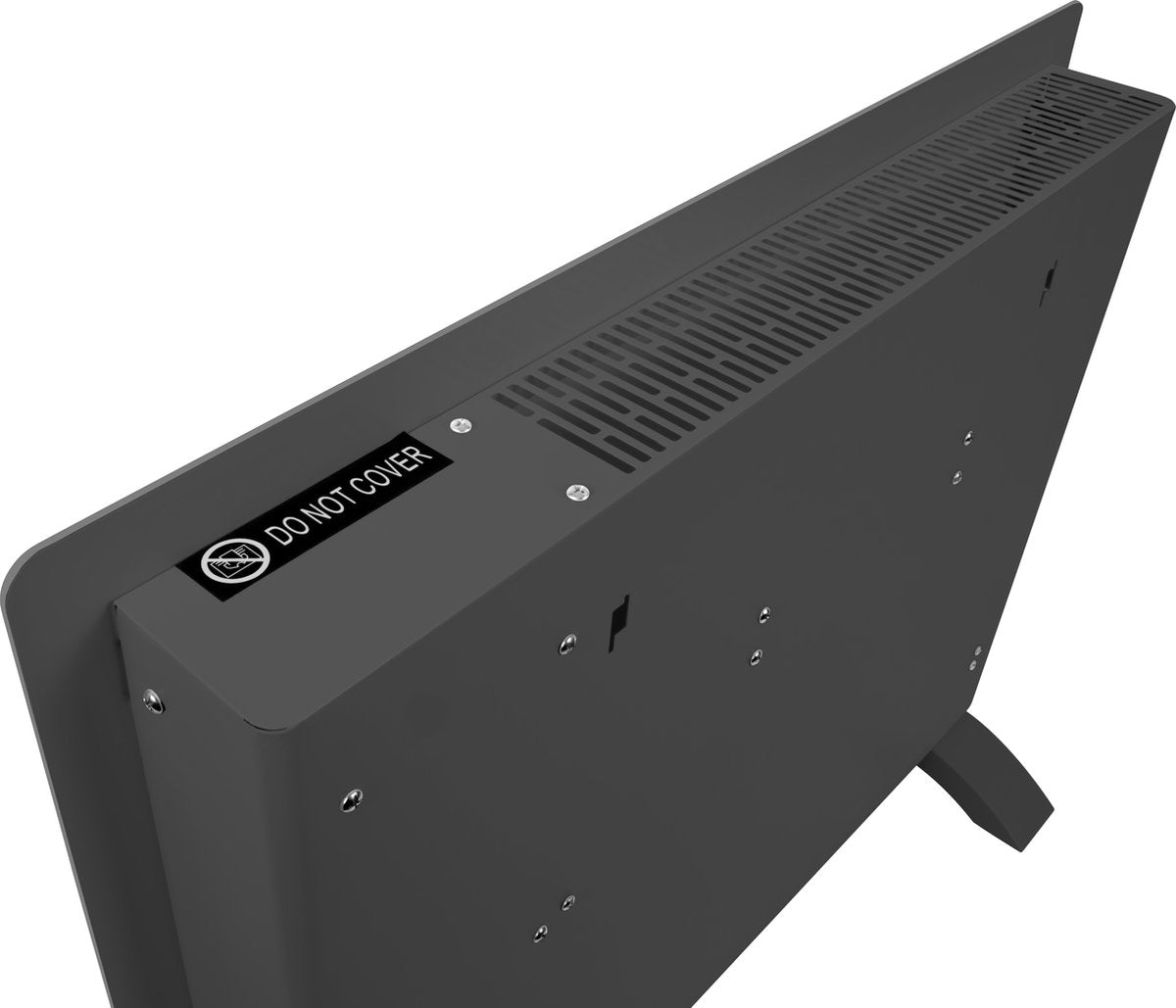 Elektroherd - 1500W - 18m2 - 65 x 47 x 7,5 cm - Grau