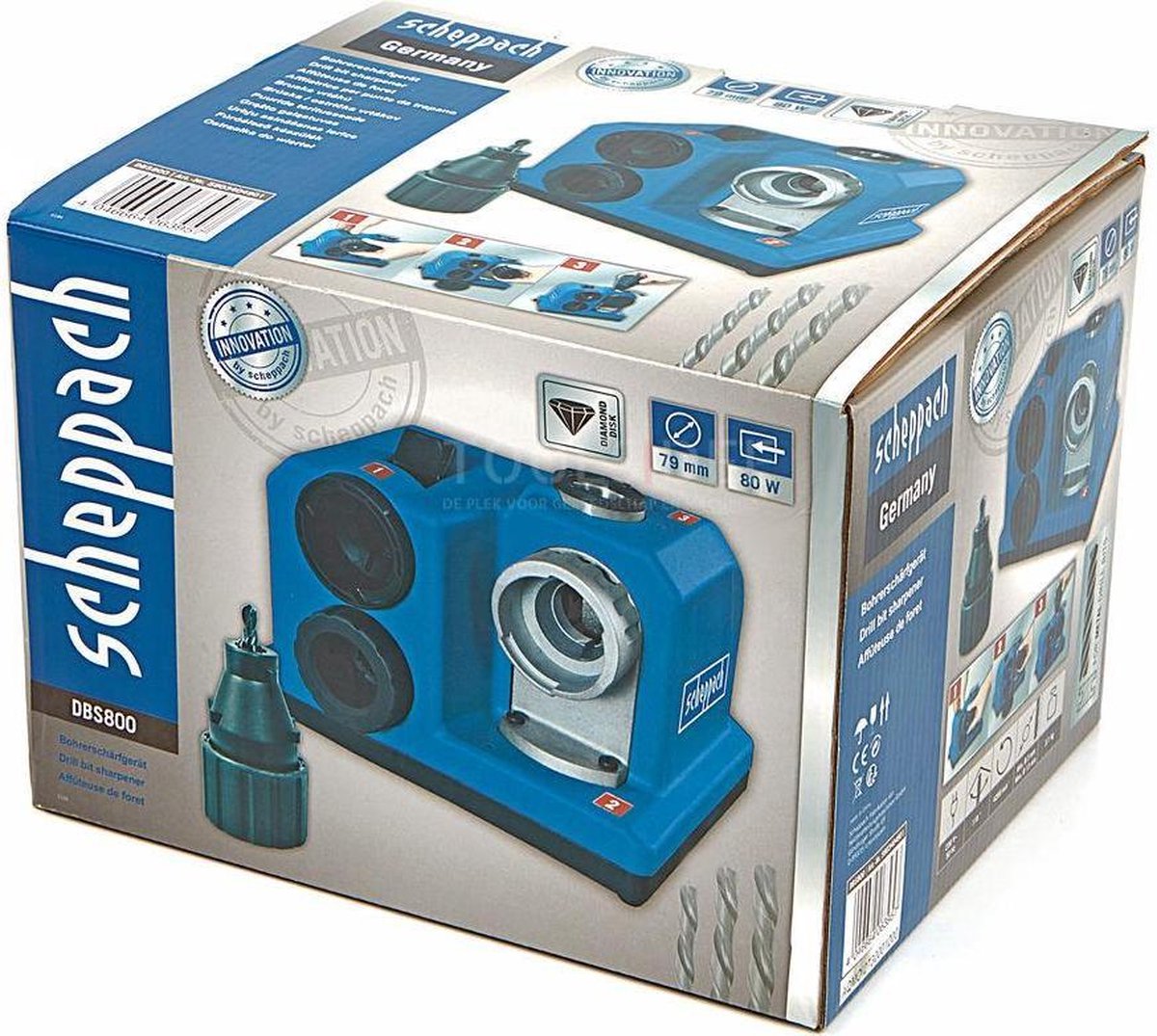 Scheppach DBS800 Bohrerschleifer - 80W