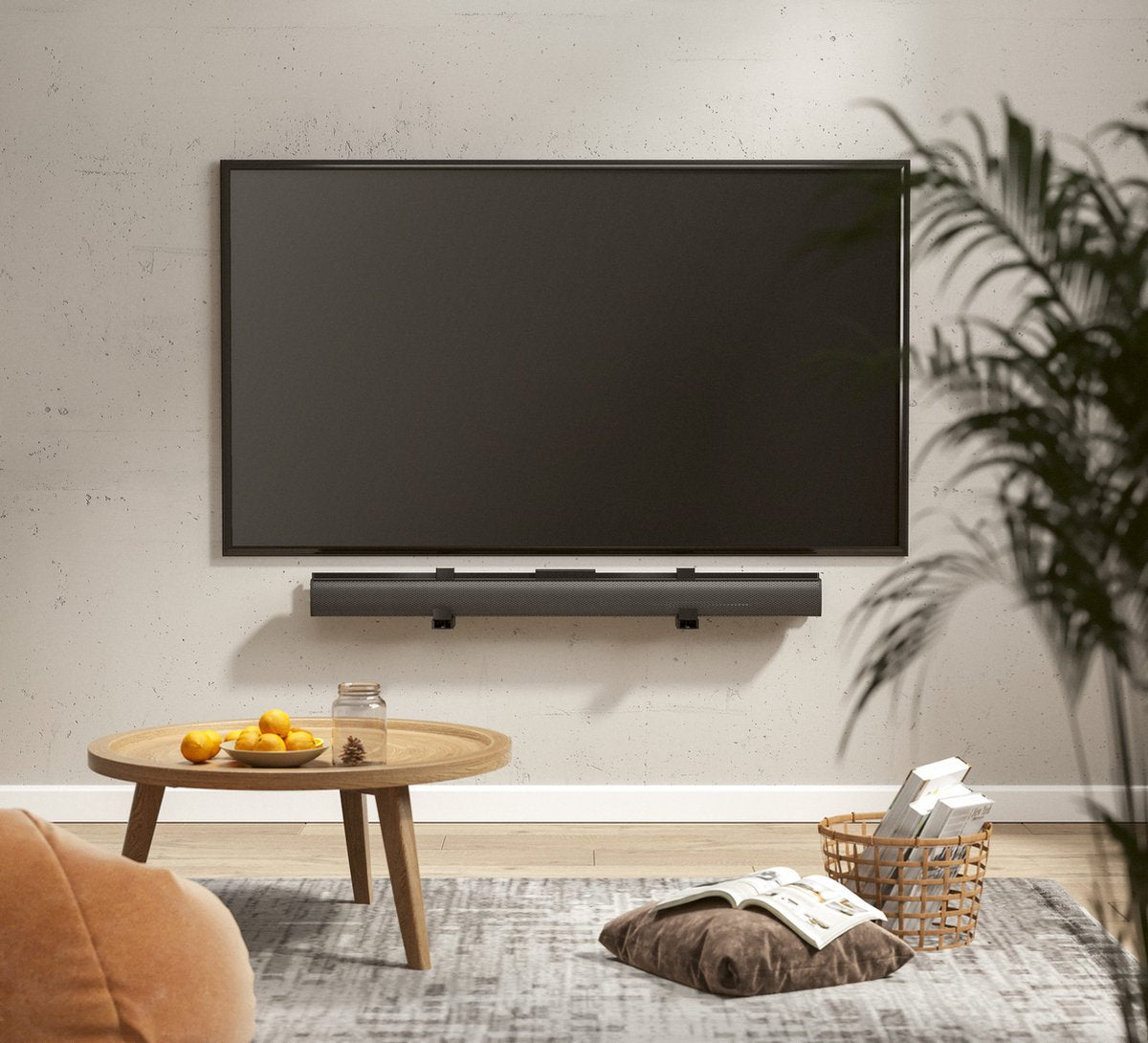 Soundbar-Halterung universal - Montage unter oder über TV - Wandmontage