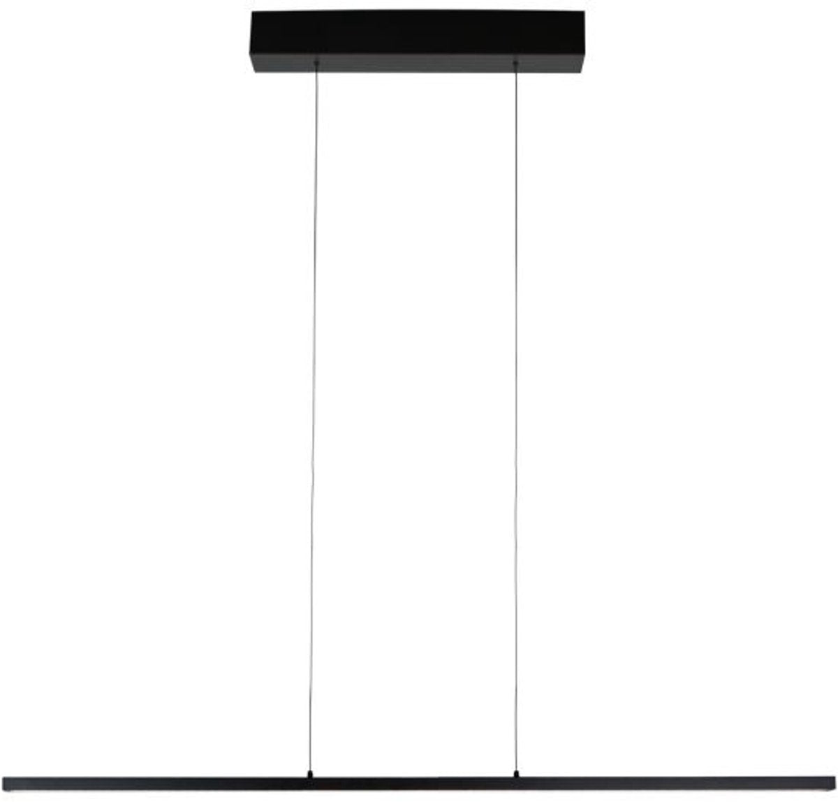 Steinhauer Bande LED-Pendelleuchte - Schwarzes Metall - Designleuchte mit oberem und unterem Licht - Verstellbar - Modern & funktional - 3-flammig - 3800 Lumen