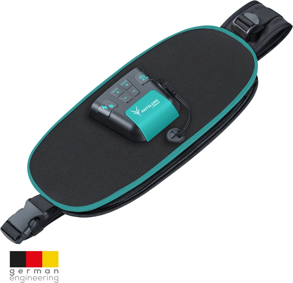 Antelope Corefit II EMS Trainer - Elektrischer Bauch- und Rückenmuskeltrainer - 9 Programme - einstellbare Intensität - Taille 75-130 cm - inkl. Batterien - für Männer und Frauen
