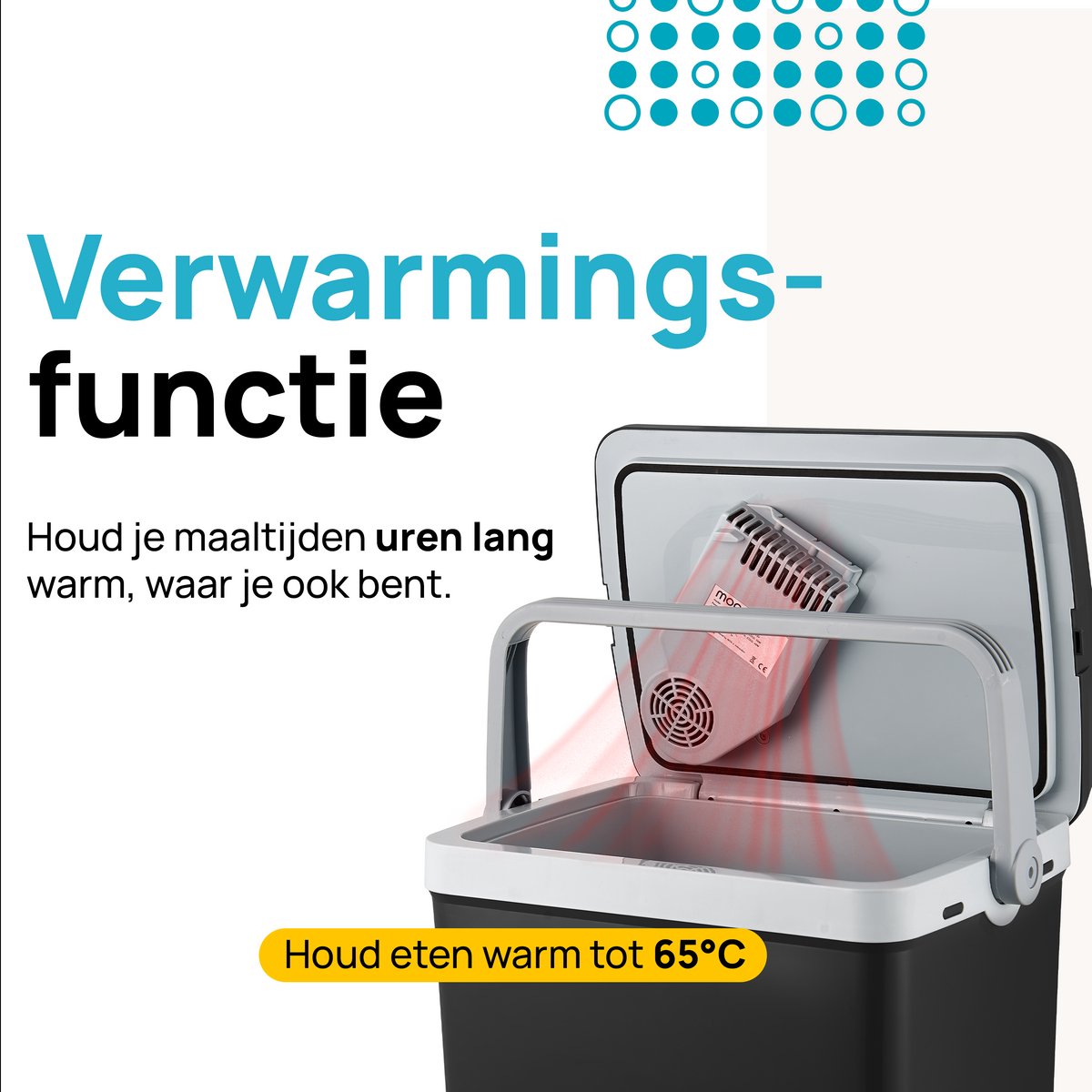 Moa thermoelektrische Kühlbox - 32 Liter - Kalt- und Warmhaltefunktion - 12V/230V - schwarz