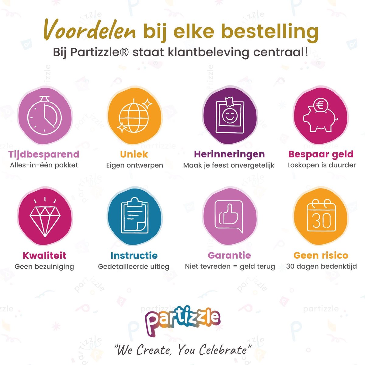 Partizzle Graduated Party Decorations Artikel - Girlande & Luftballons - Hurra Graduation Party - Graduation Party Artikel - XL