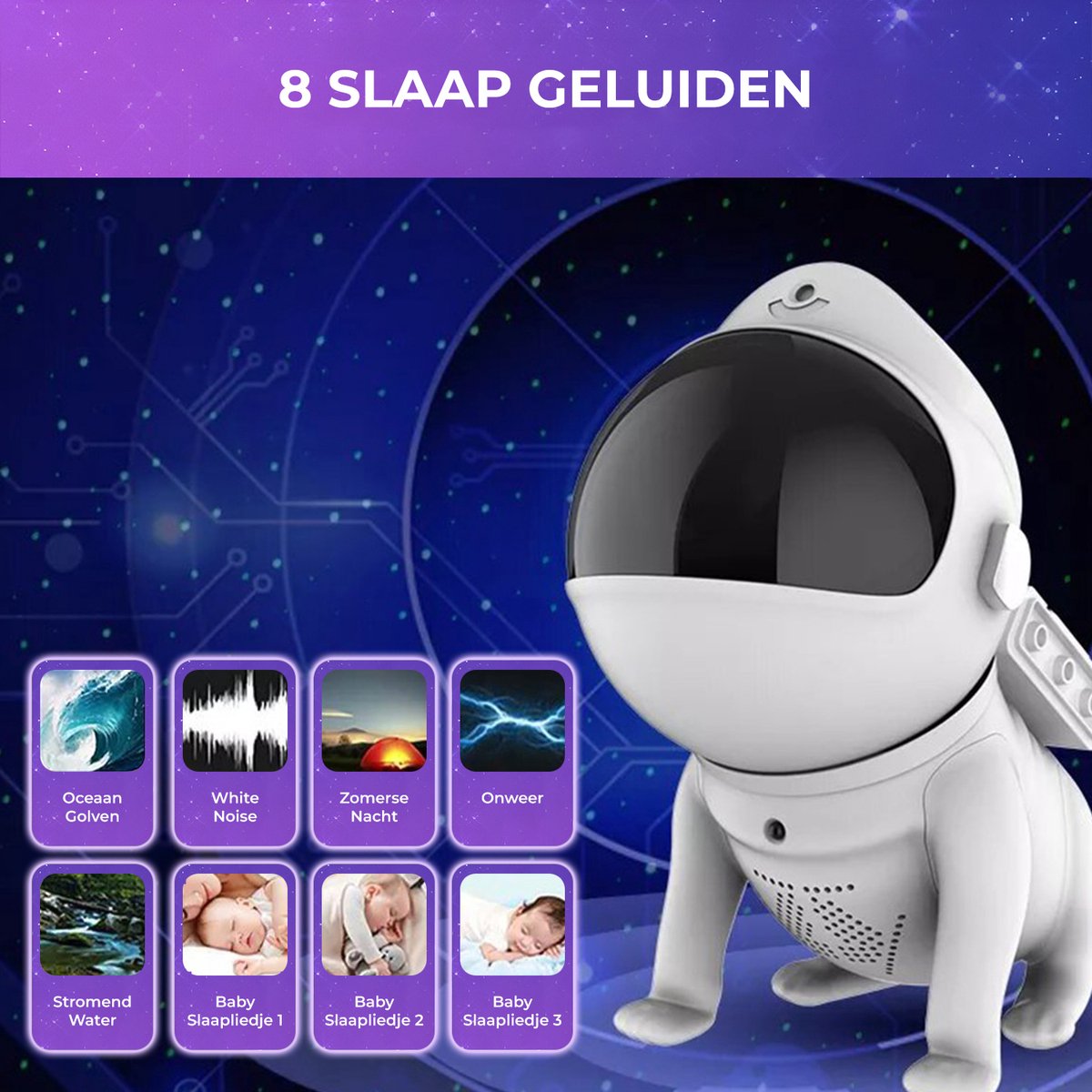 MostEssential Premium Sternenprojektor - Space Dog Edition - 3000 lm - inkl. App