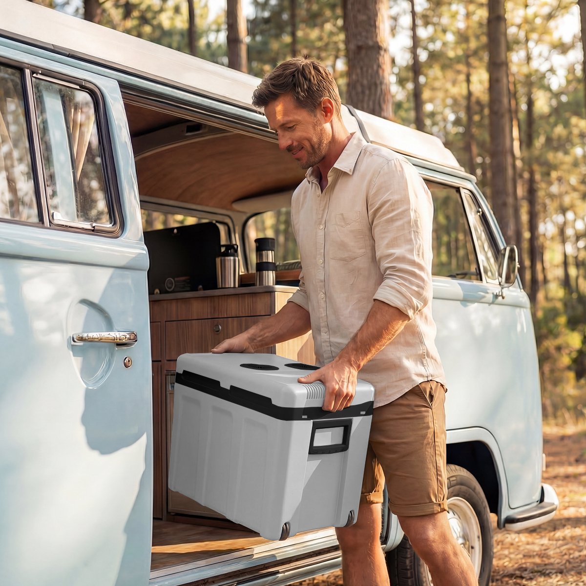 Auronic elektrische Kühlbox - 40L - Kühlung und Heizung - 12V/230V - tragbar