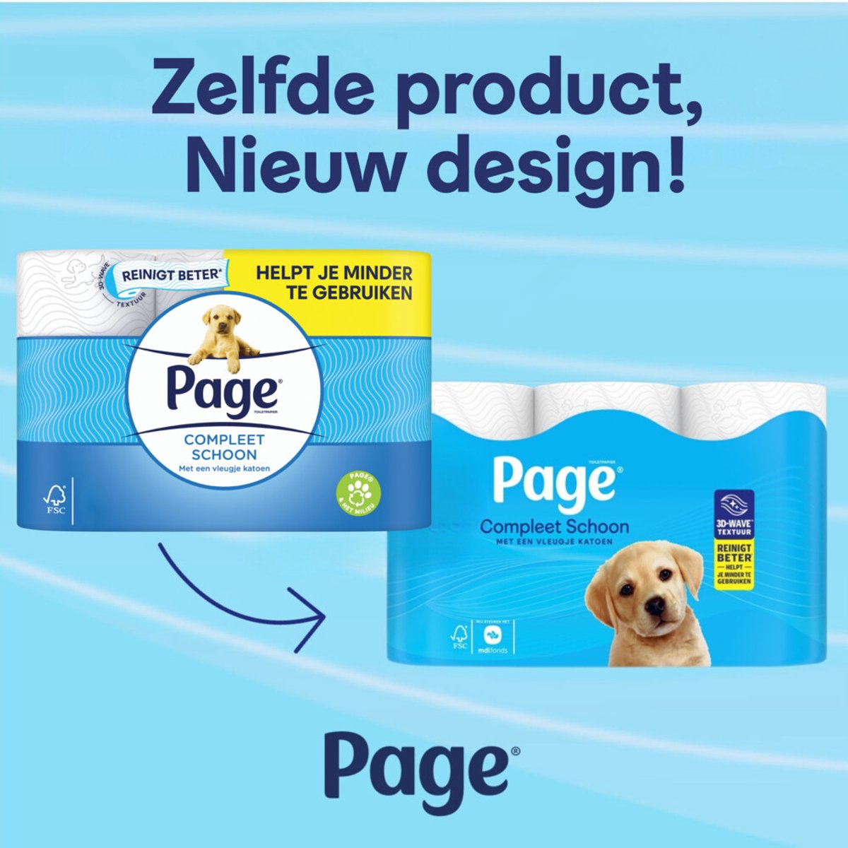 Page Toilettenpapier Complete Clean 2-lagig - 24 Rollen - Weiß