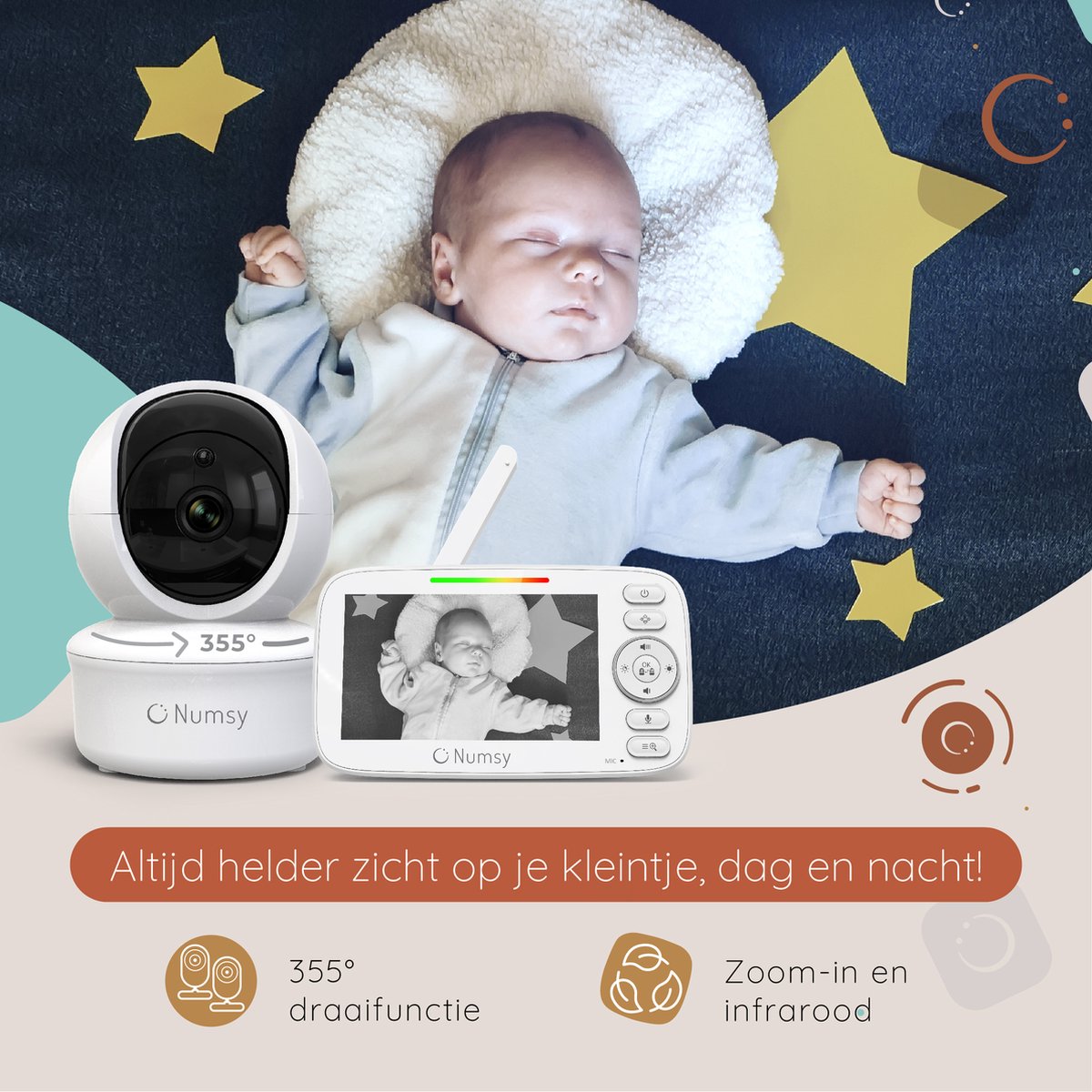Numsy Parent Pro - Babyphone - Videokamera