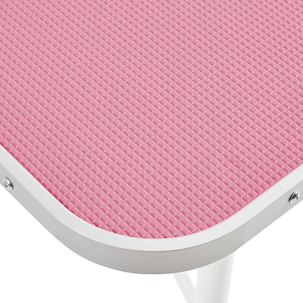 Yaheetech Hundepflege-Tisch – 100 kg – Verstellbar – Zusammenklappbar – Rosa