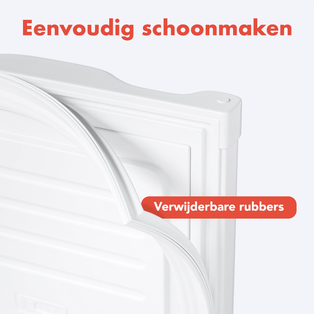 KitchenBrothers Gefrierschrank - 64L - Kompakte Tischplatte - 3 Gefrierschubladen - Gefrierschrank - Freistehend - Weiß