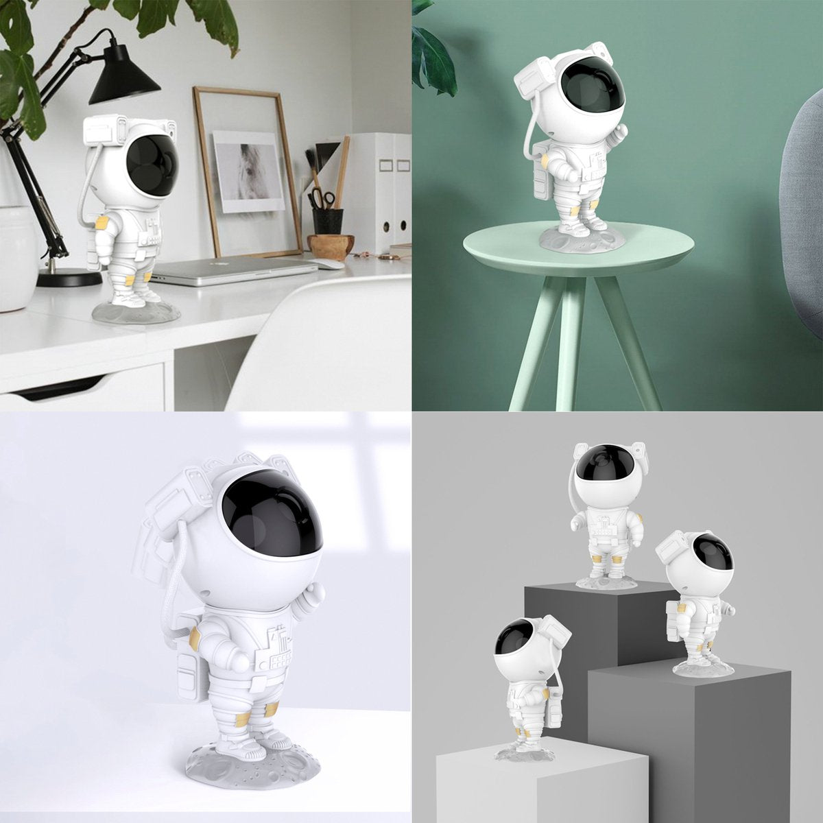 Swiftvein Astronaut Star Projector - Galaxy-Projektor mit Fernbedienung - 8 Farbkombinationen