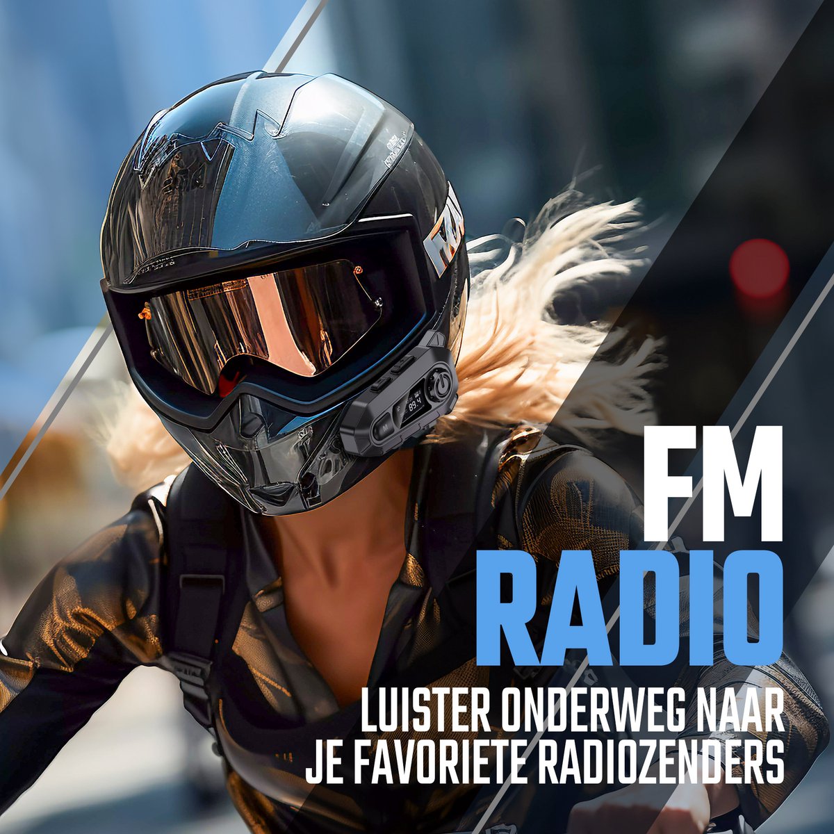 Tech Essentials R500 Motorradhelm-Headset - Bluetooth 5.4 - Gegensprechanlage und Funk - festes Mikrofon