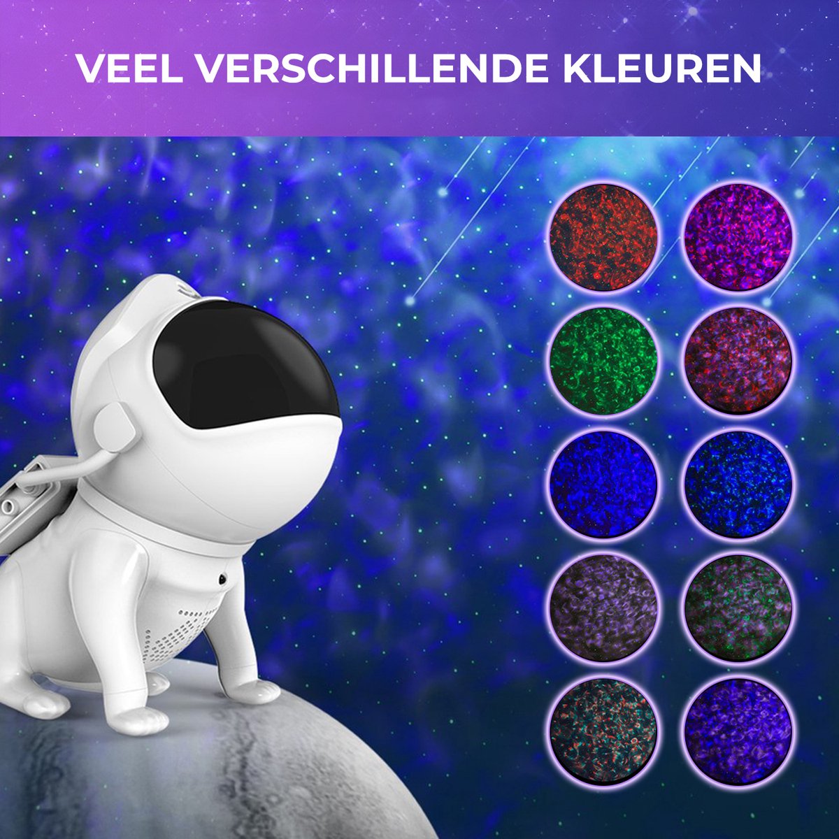 MostEssential Premium Sternenprojektor - Space Dog Edition - 3000 lm - inkl. App