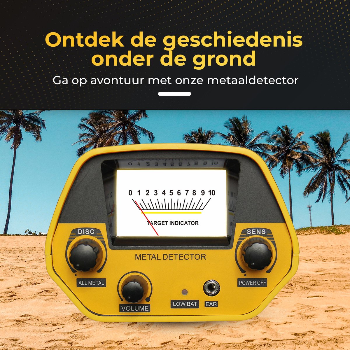 ODESSEY Metalldetektor Explorer mit Pinpointer - einstellbar - wasserdichte Spule - für Anfänger und Erwachsene