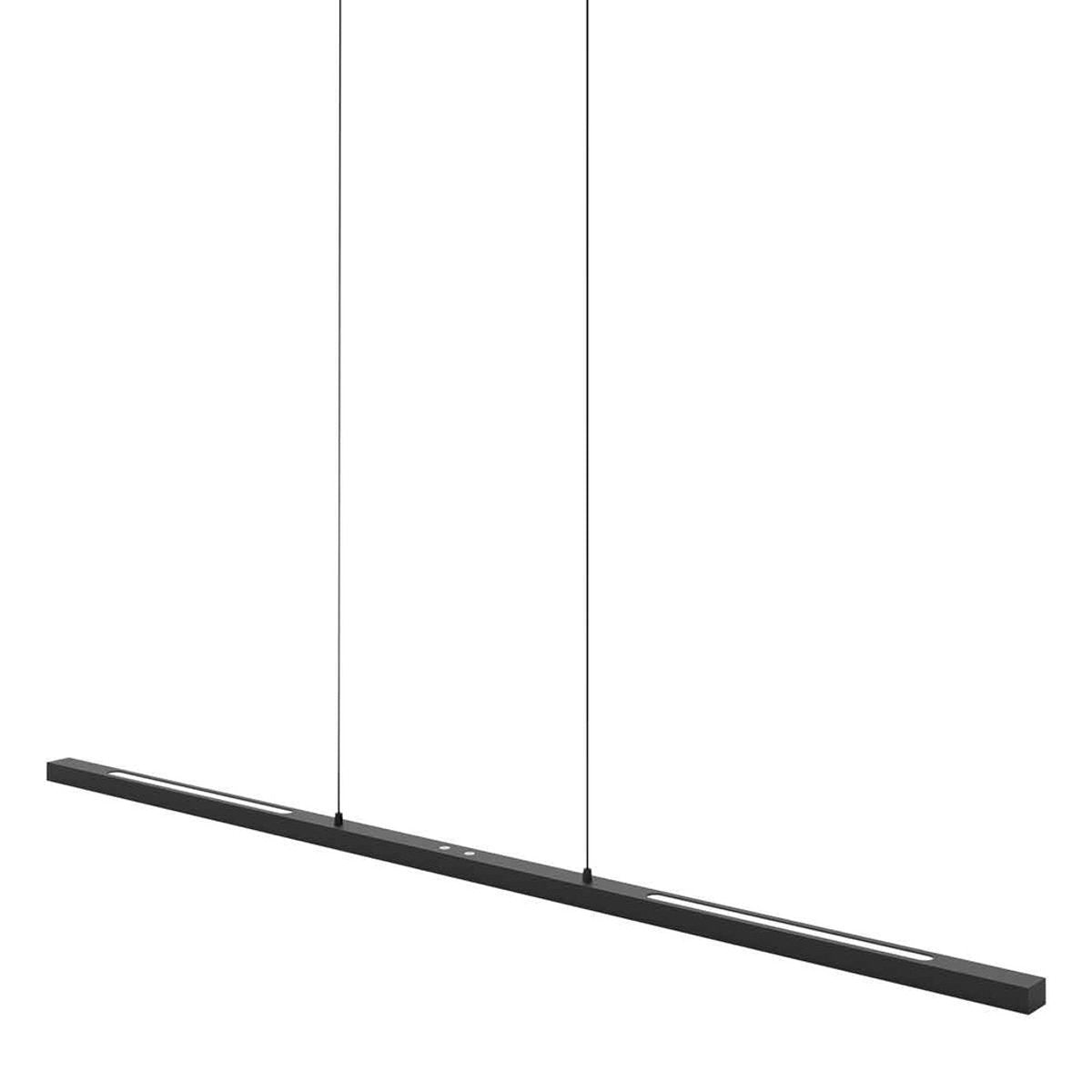 Steinhauer Bande LED-Pendelleuchte - Schwarzes Metall - Designleuchte mit oberem und unterem Licht - Verstellbar - Modern & funktional - 3-flammig - 3800 Lumen