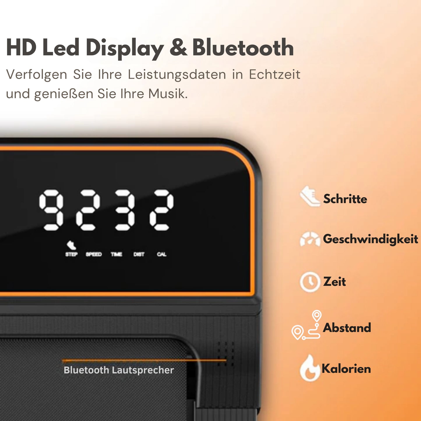 Moovv Laufband Smartstep Pro V3 - 1-12 km/h - Zusammenklappbar - Für Zuhause- 124 x 54 x 105 cm - Schwarz