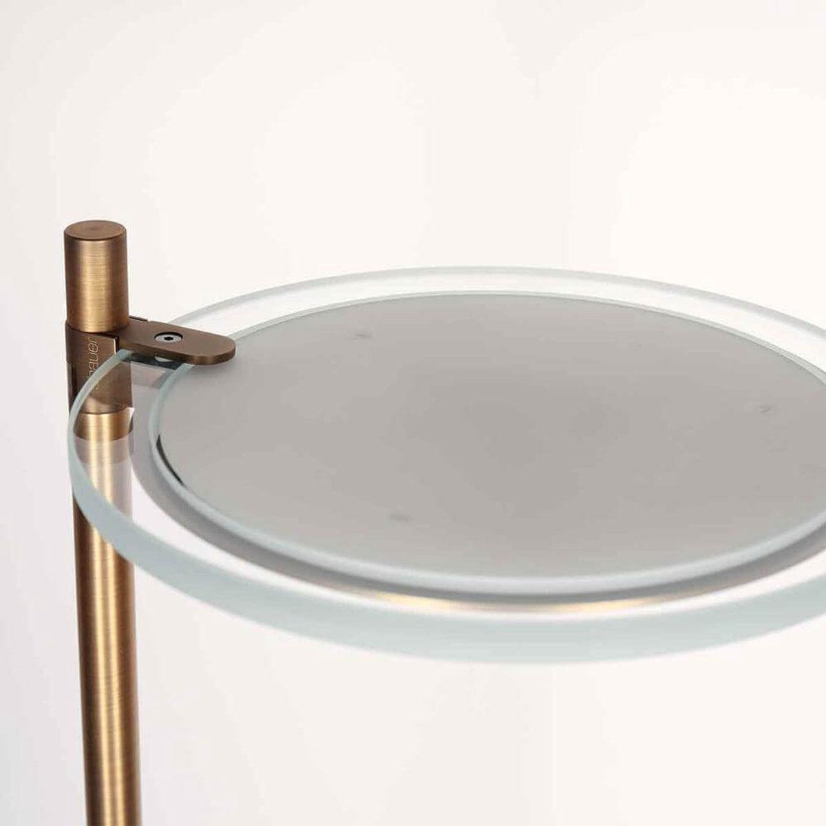 Steinhauer Turound Stehleuchte - Dimmbares Uplight & Lesearm - Stilvolle Bronze - Metalldesign