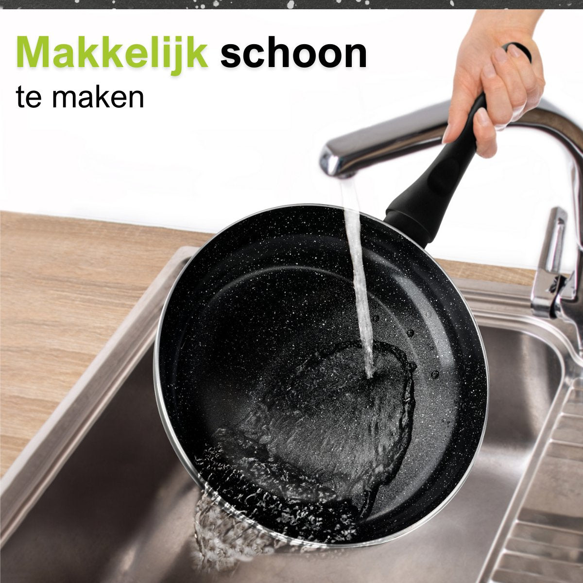 CeraFusion Keramikpfannen Set 10-teilig - Set mit Bratpfannen, Stielkasserolle, Kochtöpfen - Induktionspfannen - Pfannensets Aluminium